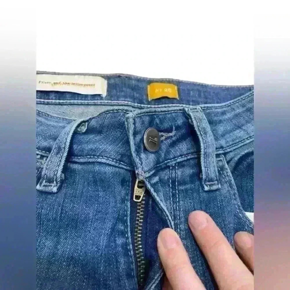 Pilcro And The Letterpress Size 26 Fit Stet Blue Denim Pants Skinny Jeans - Picture 6 of 11